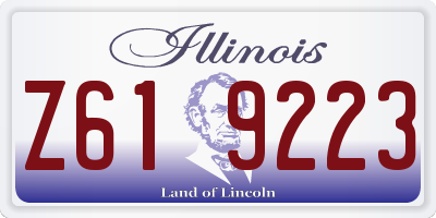 IL license plate Z619223