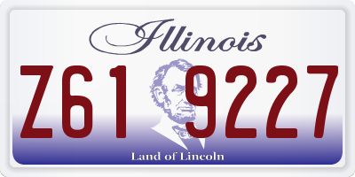 IL license plate Z619227