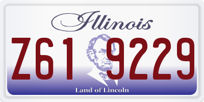 IL license plate Z619229