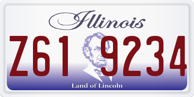 IL license plate Z619234