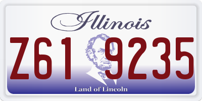 IL license plate Z619235
