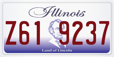 IL license plate Z619237