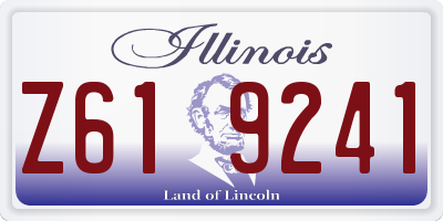 IL license plate Z619241