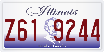 IL license plate Z619244