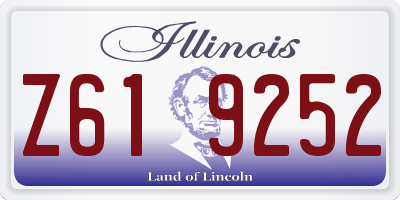 IL license plate Z619252