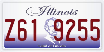 IL license plate Z619255