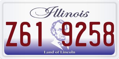 IL license plate Z619258