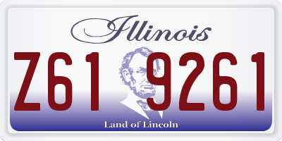 IL license plate Z619261