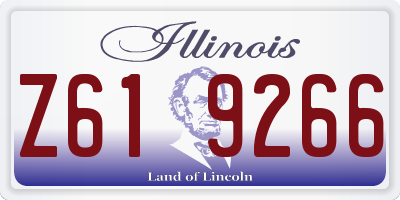 IL license plate Z619266