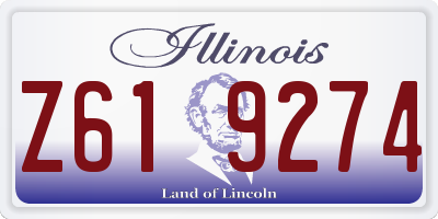 IL license plate Z619274
