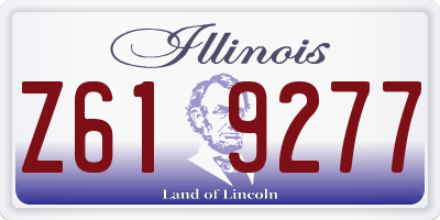 IL license plate Z619277