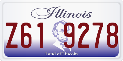 IL license plate Z619278
