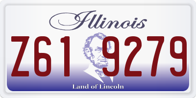 IL license plate Z619279