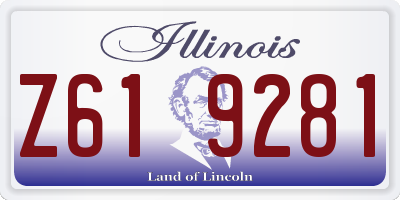 IL license plate Z619281