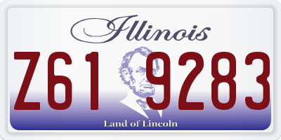 IL license plate Z619283