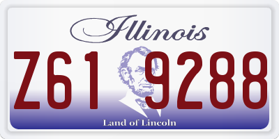 IL license plate Z619288