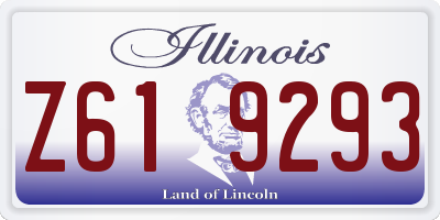 IL license plate Z619293