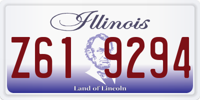 IL license plate Z619294