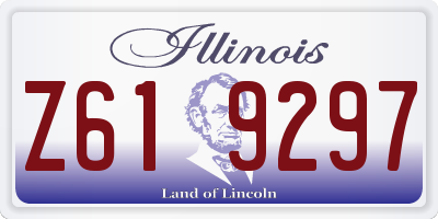 IL license plate Z619297