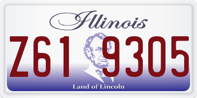 IL license plate Z619305