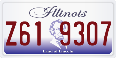 IL license plate Z619307