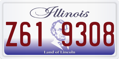IL license plate Z619308