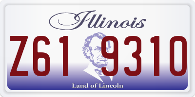 IL license plate Z619310