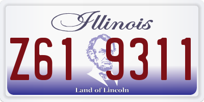 IL license plate Z619311