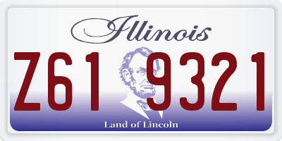 IL license plate Z619321