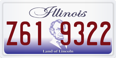IL license plate Z619322