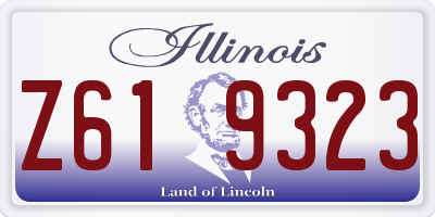 IL license plate Z619323