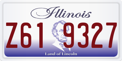 IL license plate Z619327