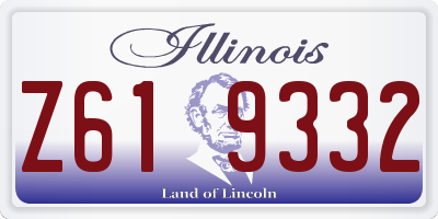 IL license plate Z619332