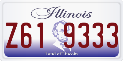 IL license plate Z619333