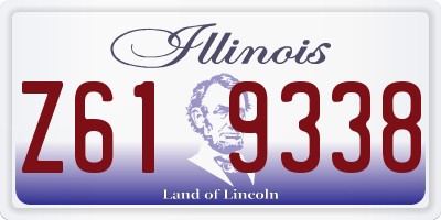 IL license plate Z619338