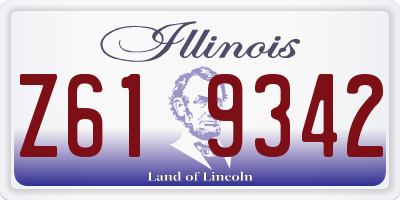 IL license plate Z619342