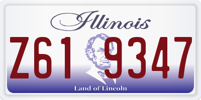 IL license plate Z619347