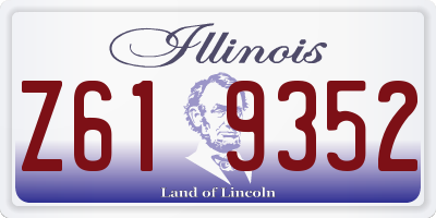 IL license plate Z619352