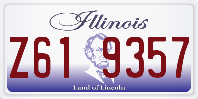 IL license plate Z619357