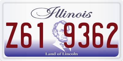 IL license plate Z619362