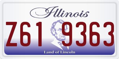 IL license plate Z619363