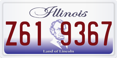 IL license plate Z619367