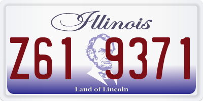 IL license plate Z619371