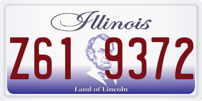 IL license plate Z619372
