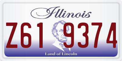 IL license plate Z619374