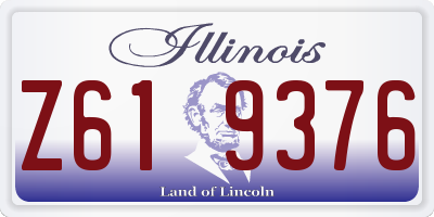 IL license plate Z619376