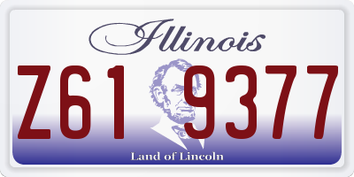 IL license plate Z619377