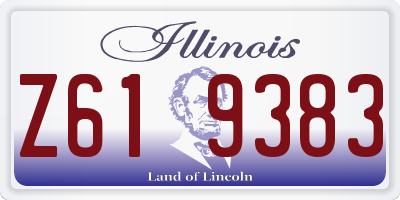 IL license plate Z619383