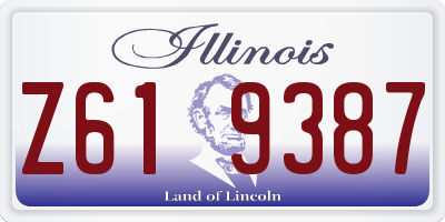 IL license plate Z619387