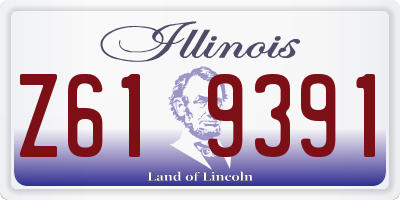IL license plate Z619391